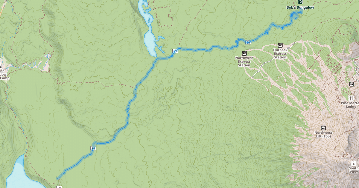 Map preview of Metolius-Windigo Trail