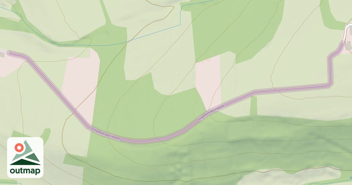 Map of Chemin du Hourc
