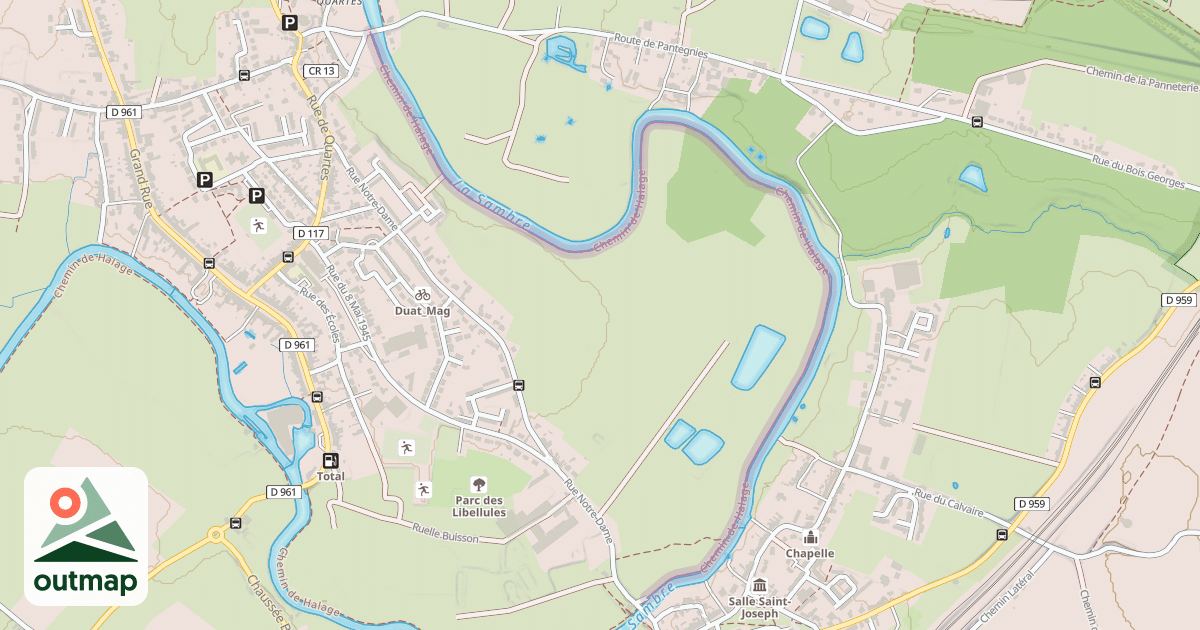 Map of Chemin de Halage