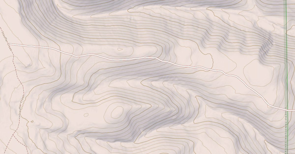 Map preview of Stauffer Ridge