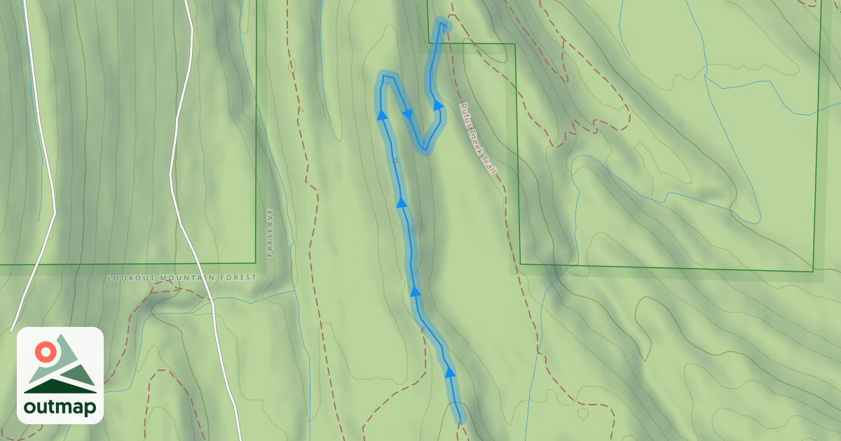 Map of Cougar Ridge Trail