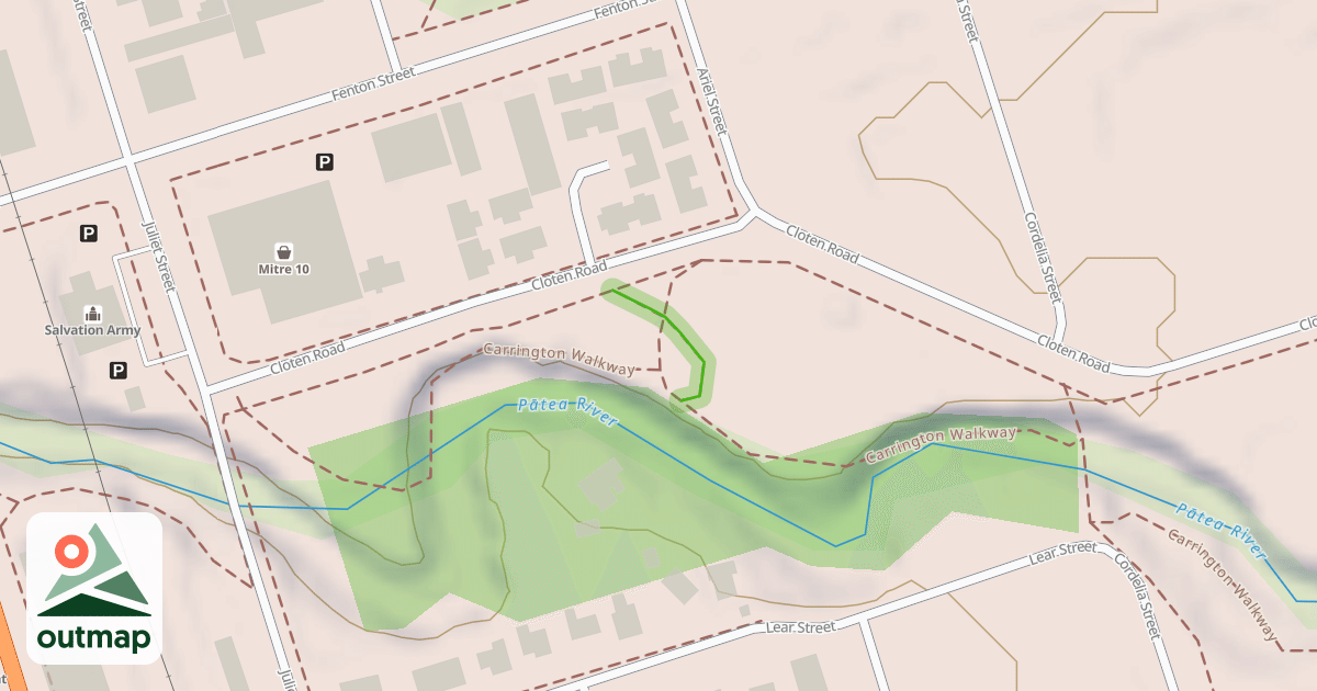 Map of Carrington Walkway