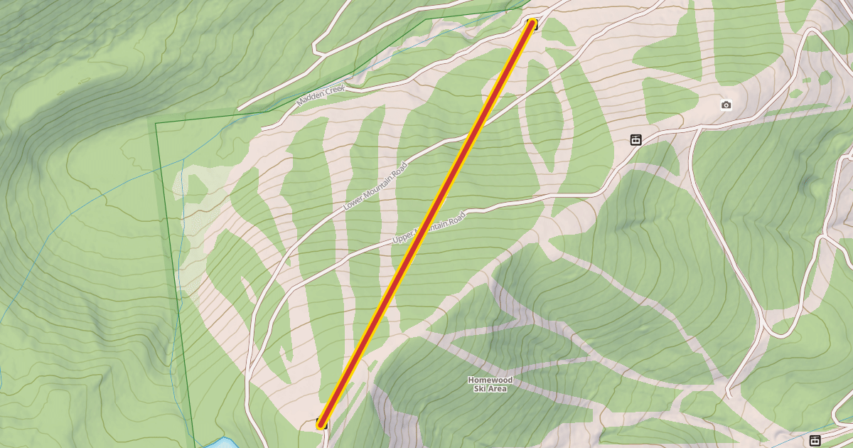 Map preview of Old Homewood Express