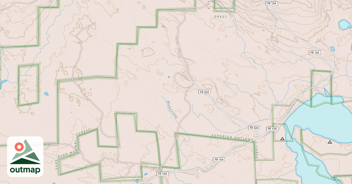 Map of Gunflint Trails Snowmobile