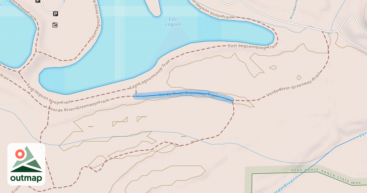 Map of Verde River Greenway