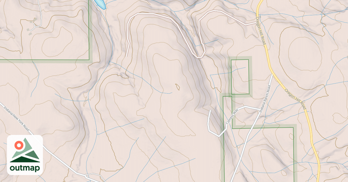Map of DRY CREEK