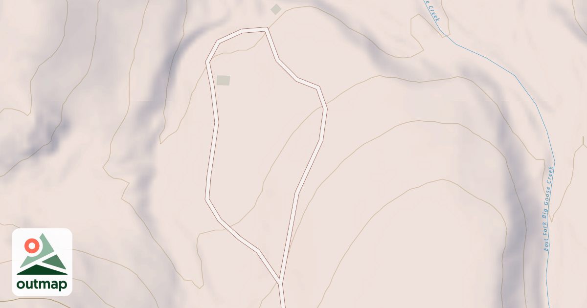 Map of BIG GOOSE CABINS - SANDERS