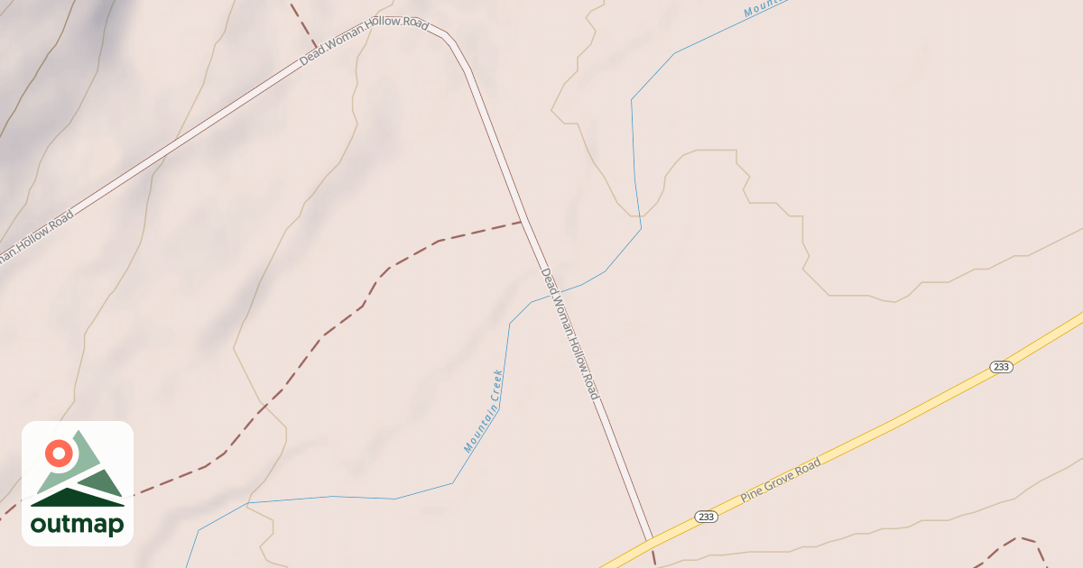 Map of Michaux State Forest – Snowmobile Trail System (Northern)