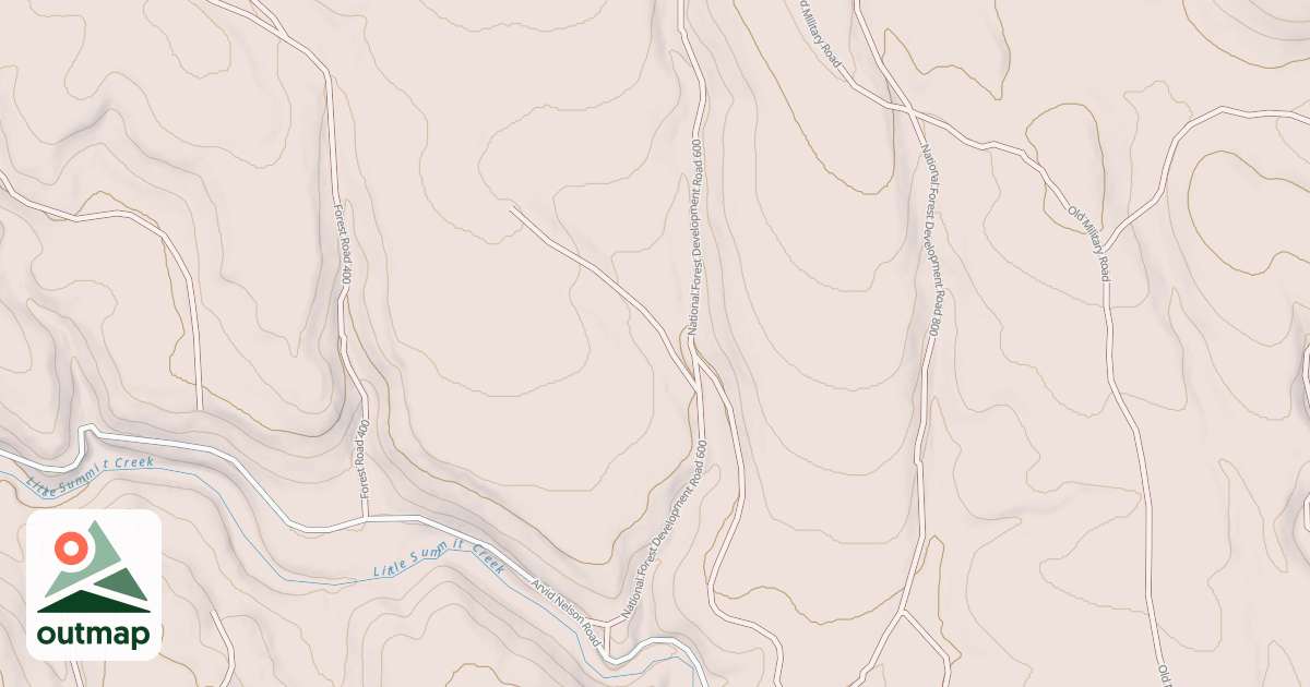 Map of USFS Motor Vehicle Use Map Roads {86E00A81-6D21-4AB2-A4A5-8BE636E0FB06}