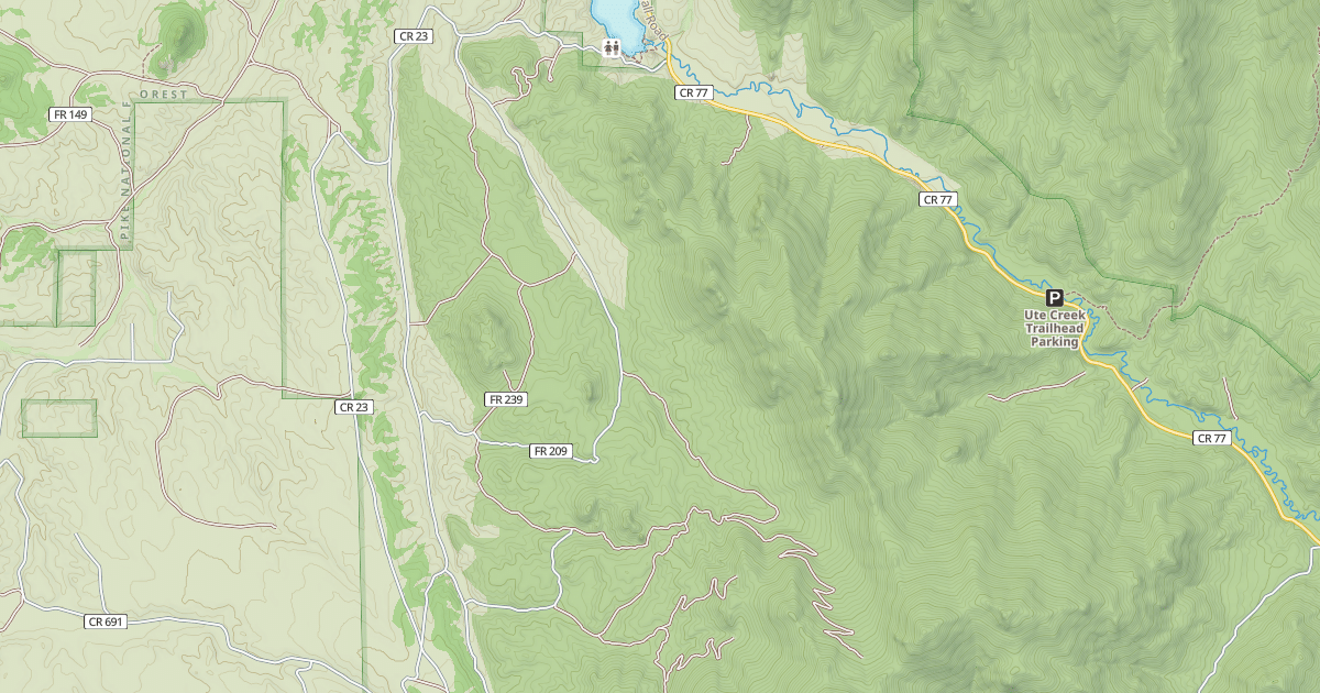 Map preview of PACKER GULCH