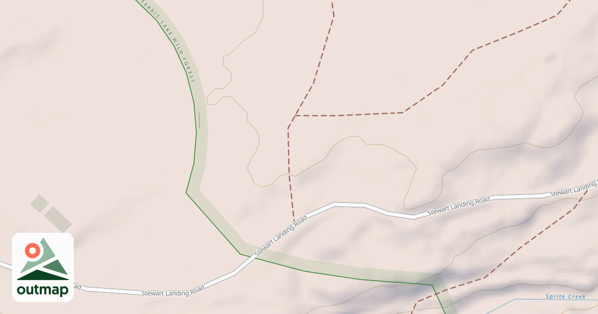 Map of Stewart Landing Trail