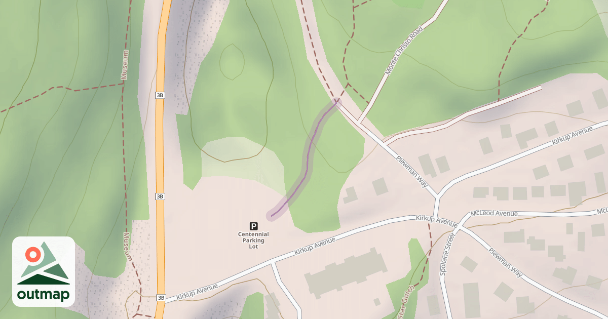 Map of Centennial Trail