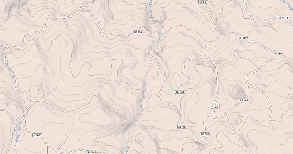 Map preview of USFS Motor Vehicle Use Map Roads {0CED152A-F42C-410A-8B90-E9C8A0D30A35}