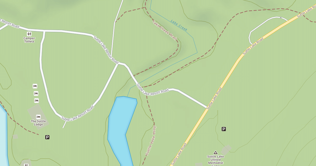 Map preview of SUTTLE LAKE RESORT ACCESS