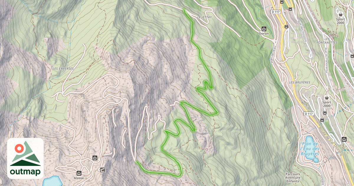 Map of Chemin des Vallons