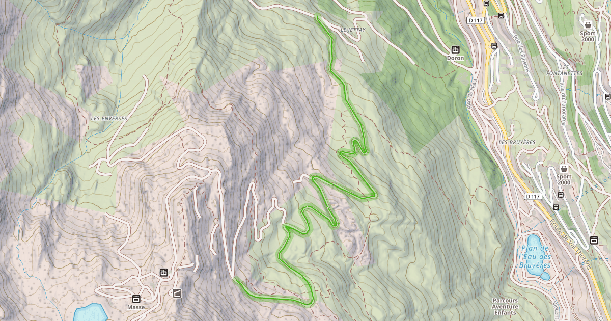 Map preview of Chemin des Vallons