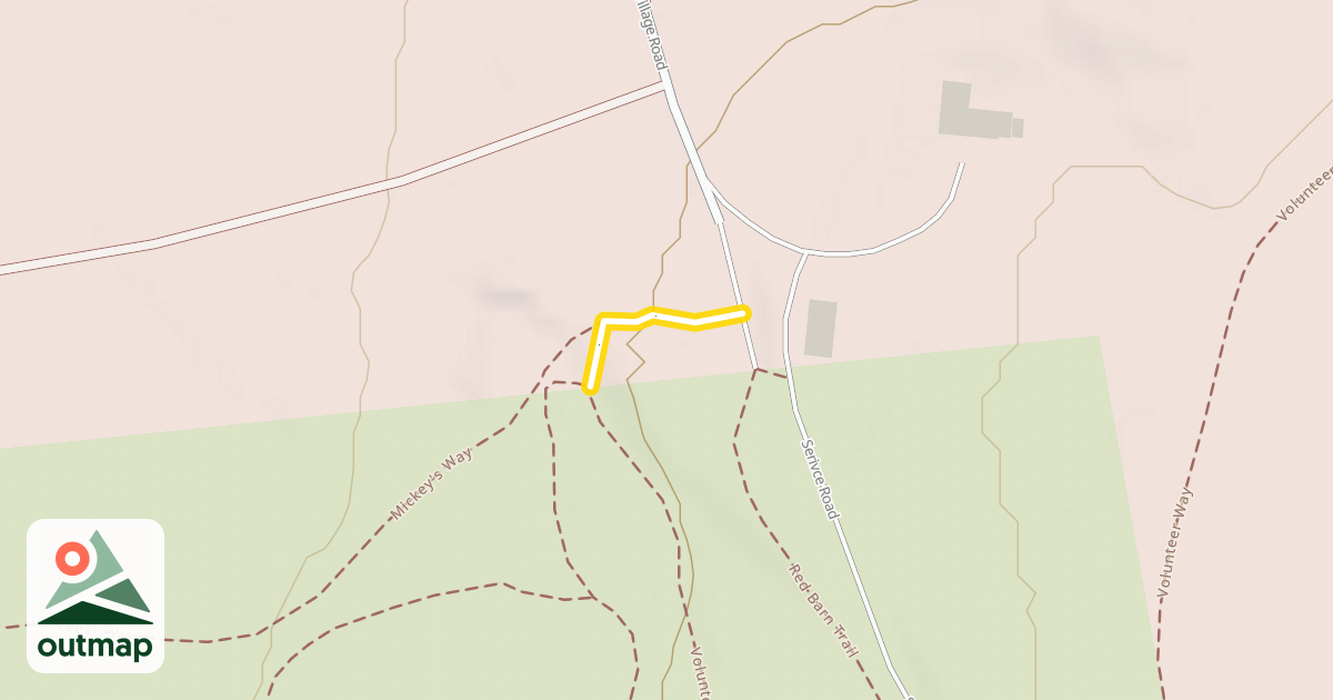 Map of Red Barn Trail Head