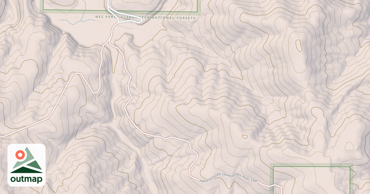 Map of MCGARY BUTTE