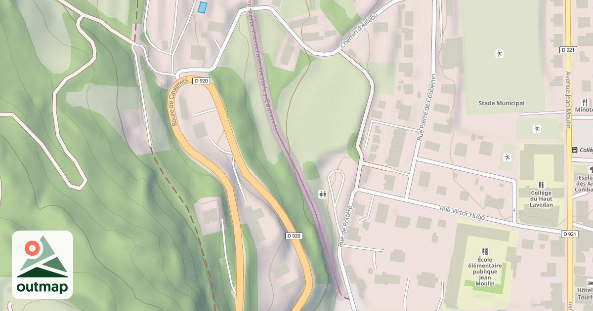 Map of Voie Verte Pierrefitte-Nestalas-Cauterets