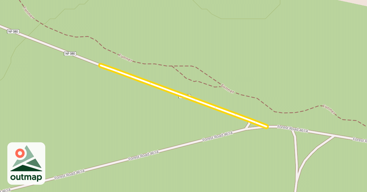 Map of Forest Road 4614-080