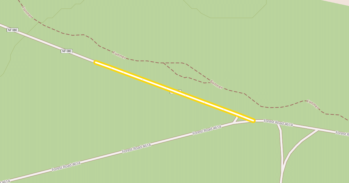 Map preview of Forest Road 4614-080