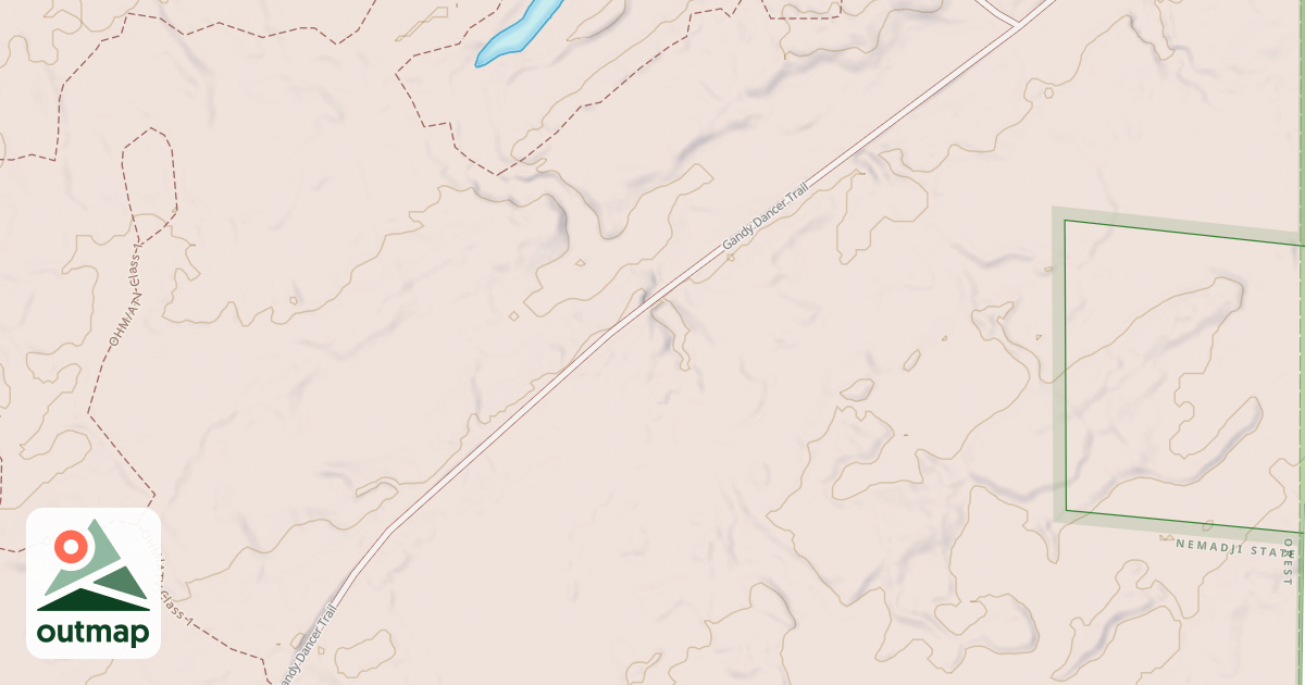 Map of Gandy Dancer State Trail MS84.029