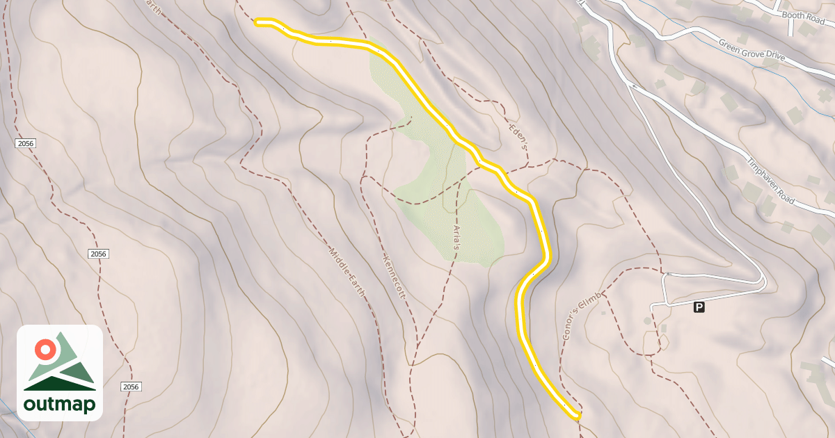 Map of Mica's Mile