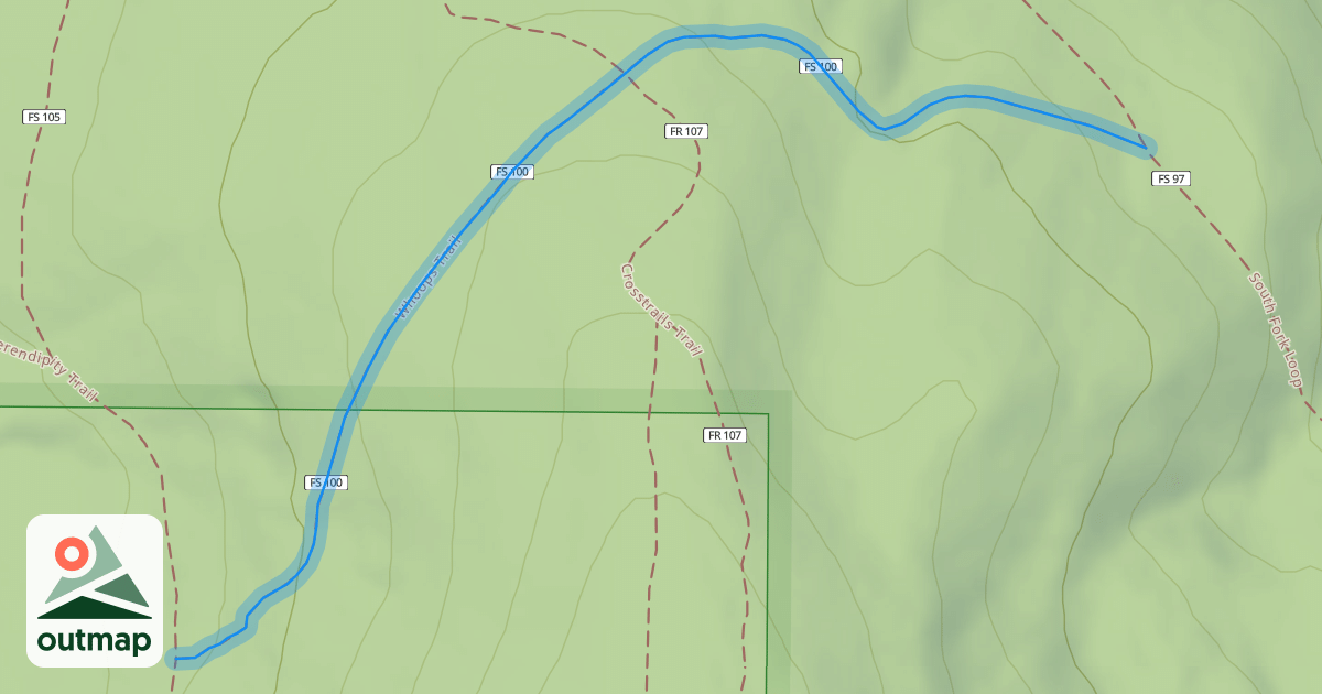 Map of Whoops Trail
