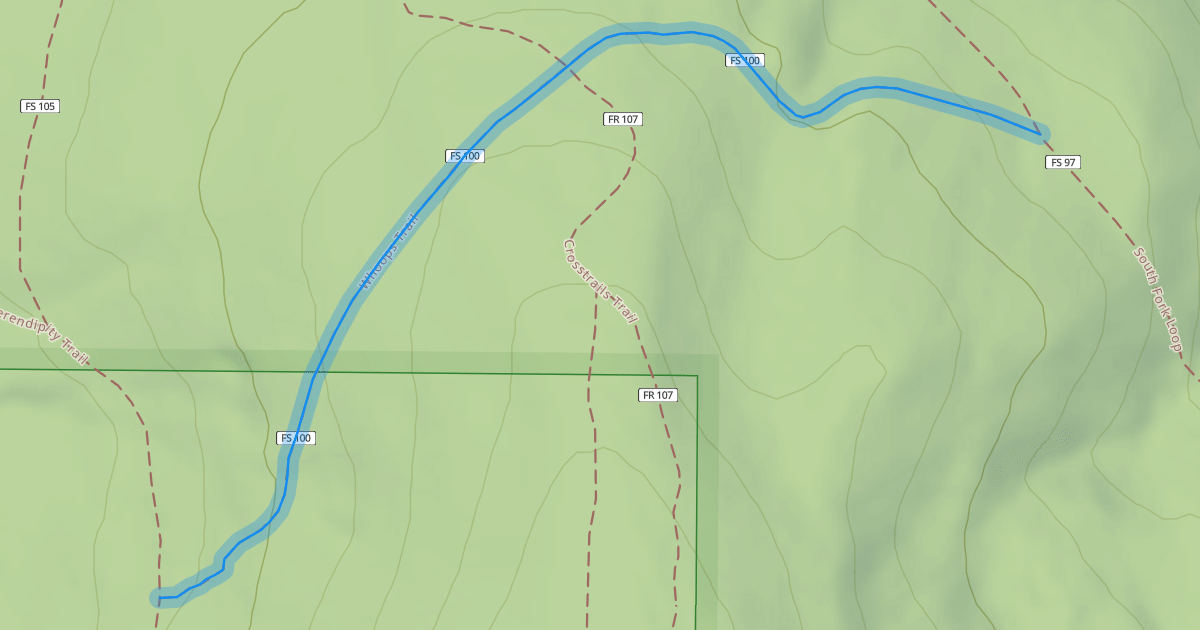 Map preview of Whoops Trail