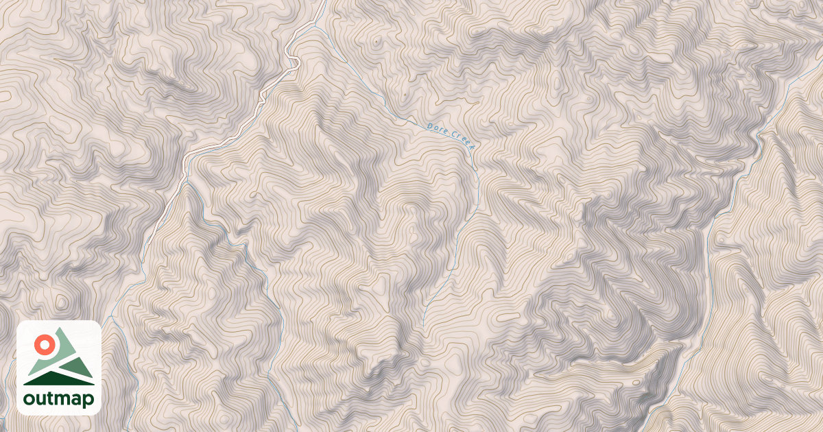 Map of Dore Creek
