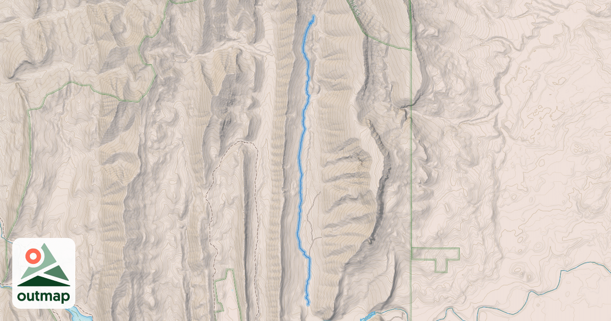 Map of Hannan Gulch West