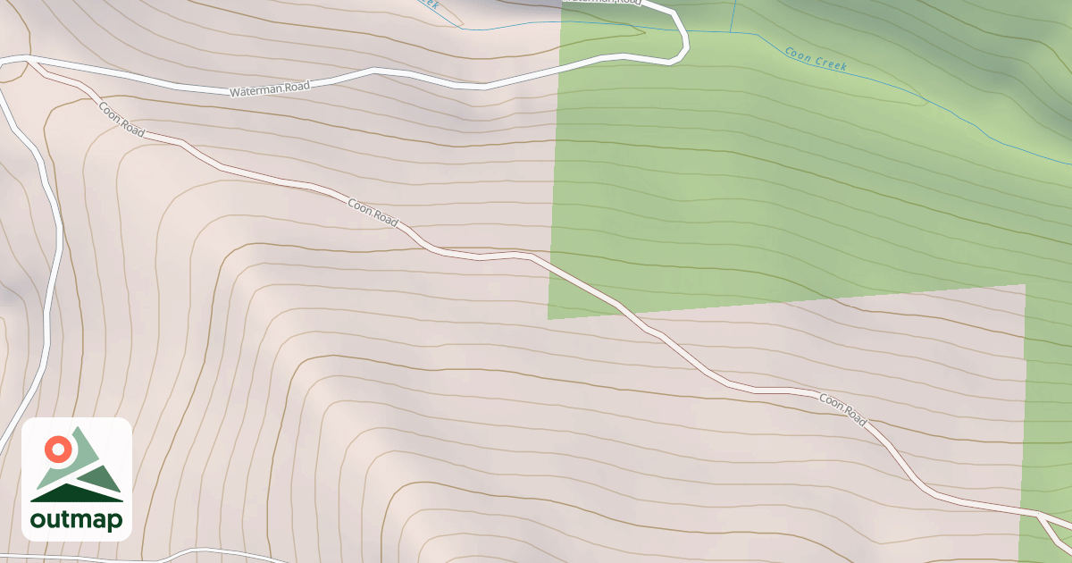 Map of COON ROAD