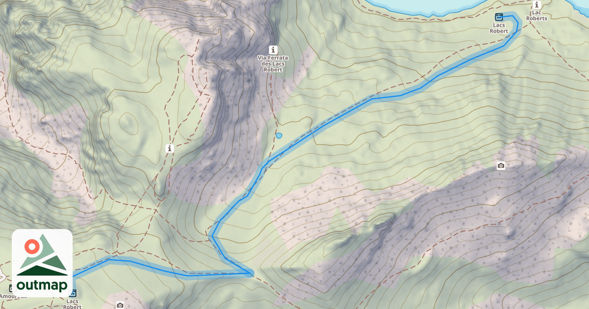 Map of Lacs Robert