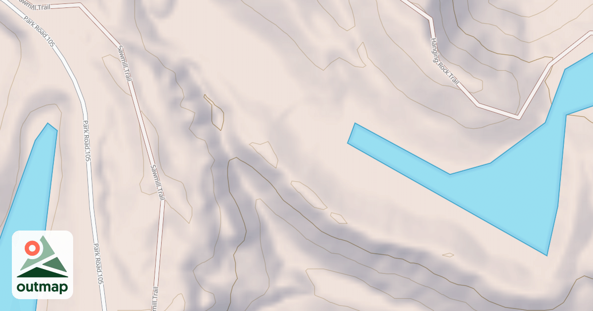 Map of IR HANGING ROCK SPUR D