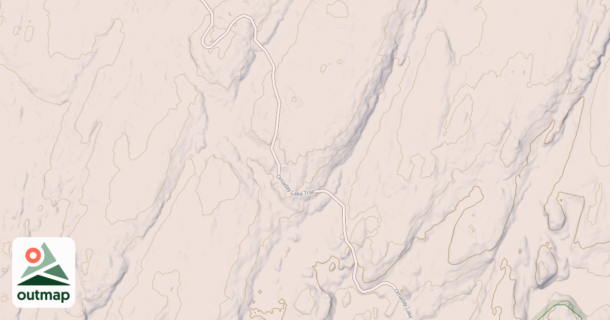 Map of Omaday Lake