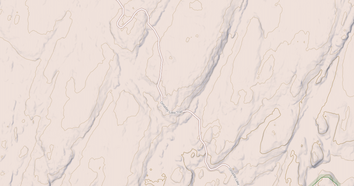 Map preview of Omaday Lake