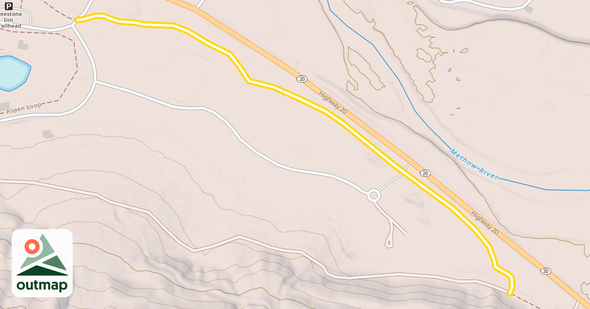 Map of Methow Valley Community Trail- Mazama to Freestone Inn