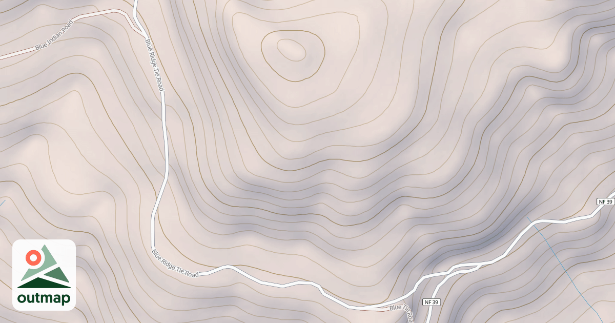 Map of BLUE RIDGE TIE