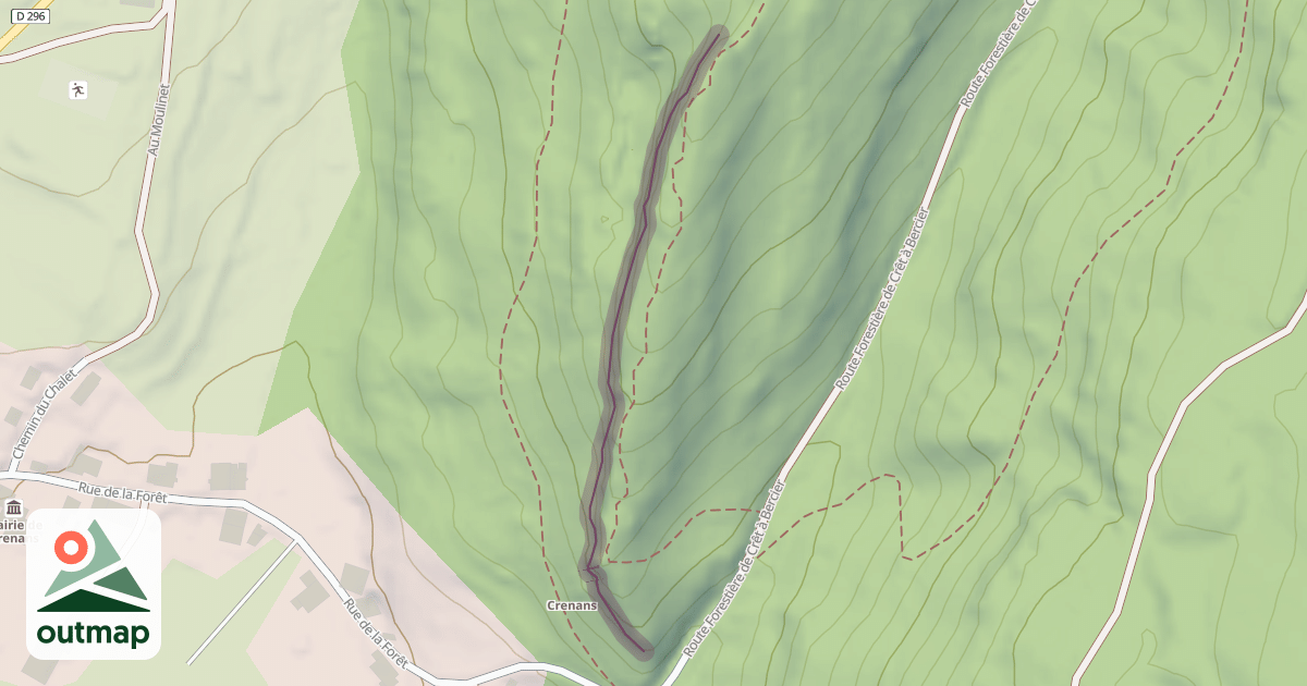 Map of Falaise de Crenans