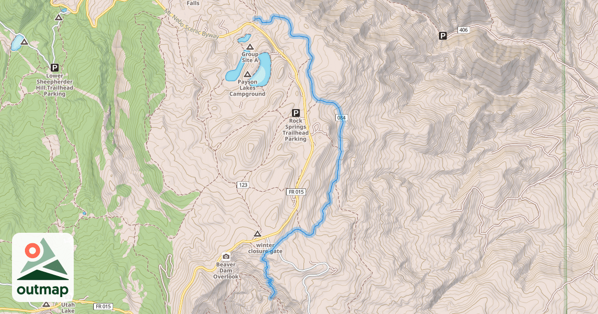 Map of Blackhawk Trail