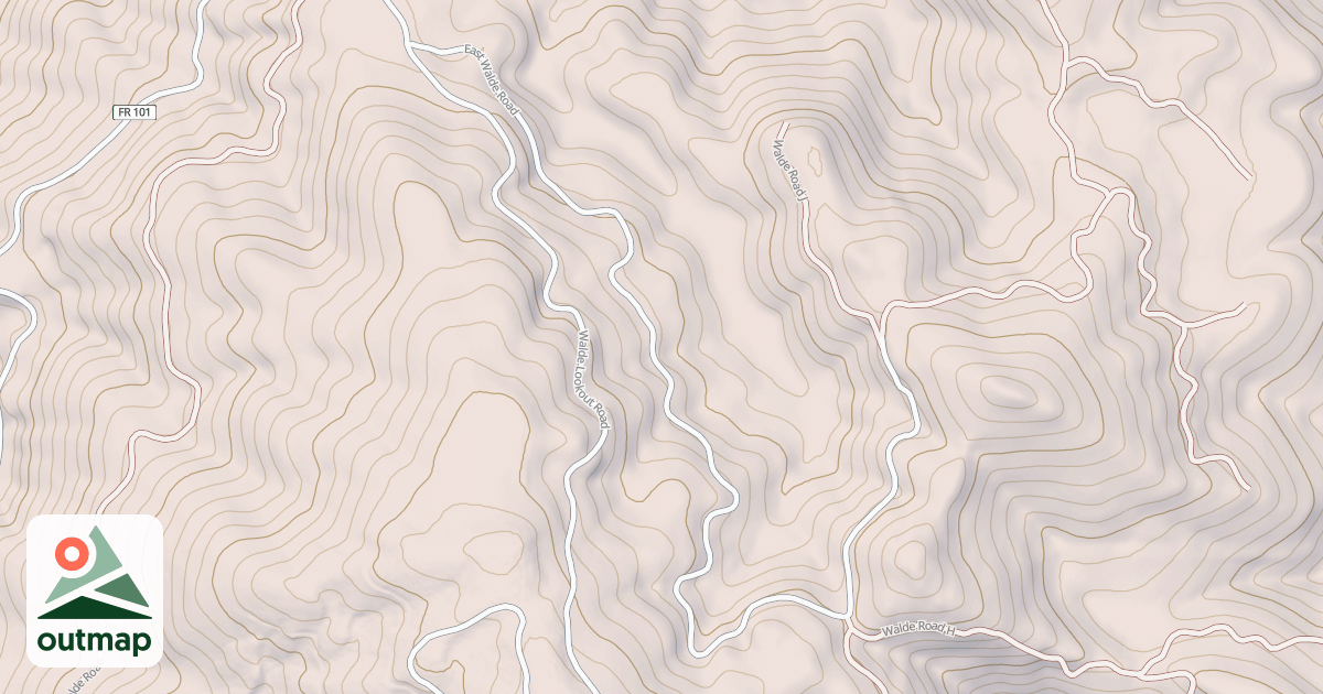 Map of EAST WALDE