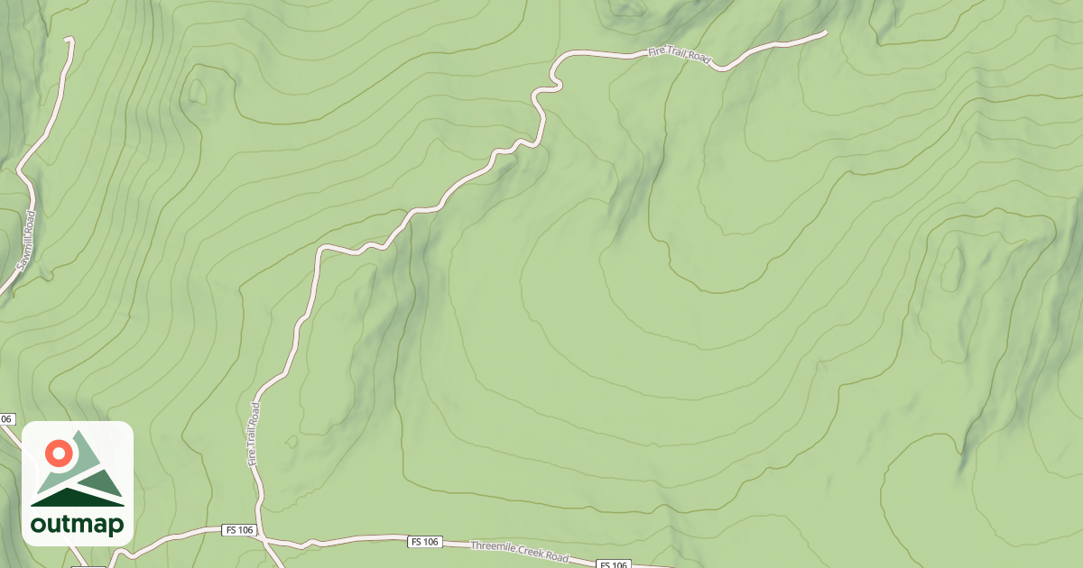 Map of FIRE TRAIL ROAD