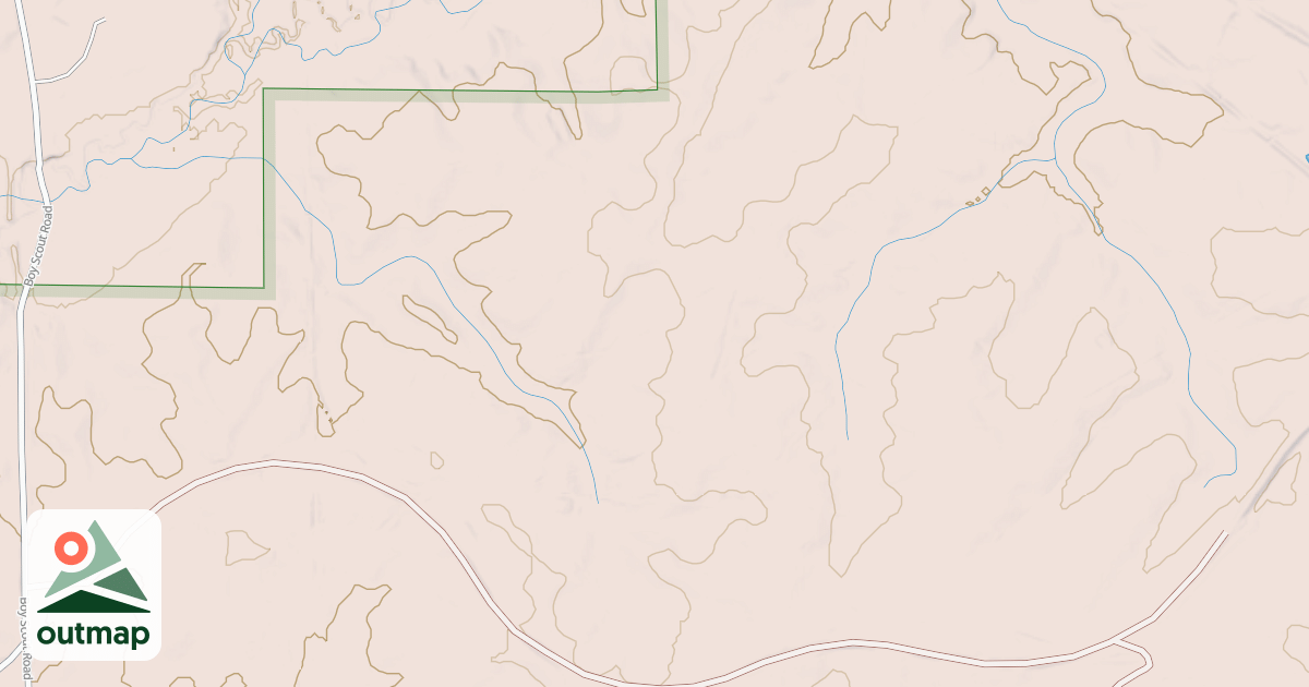 Map of Claiborne Boy Scout Trail
