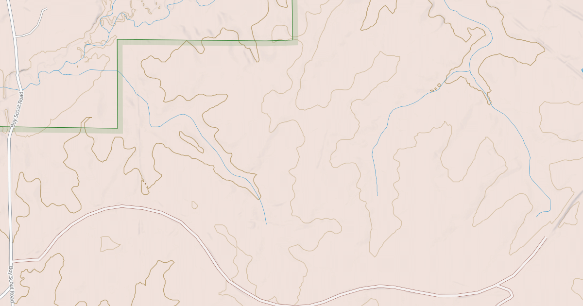Map preview of Claiborne Boy Scout Trail