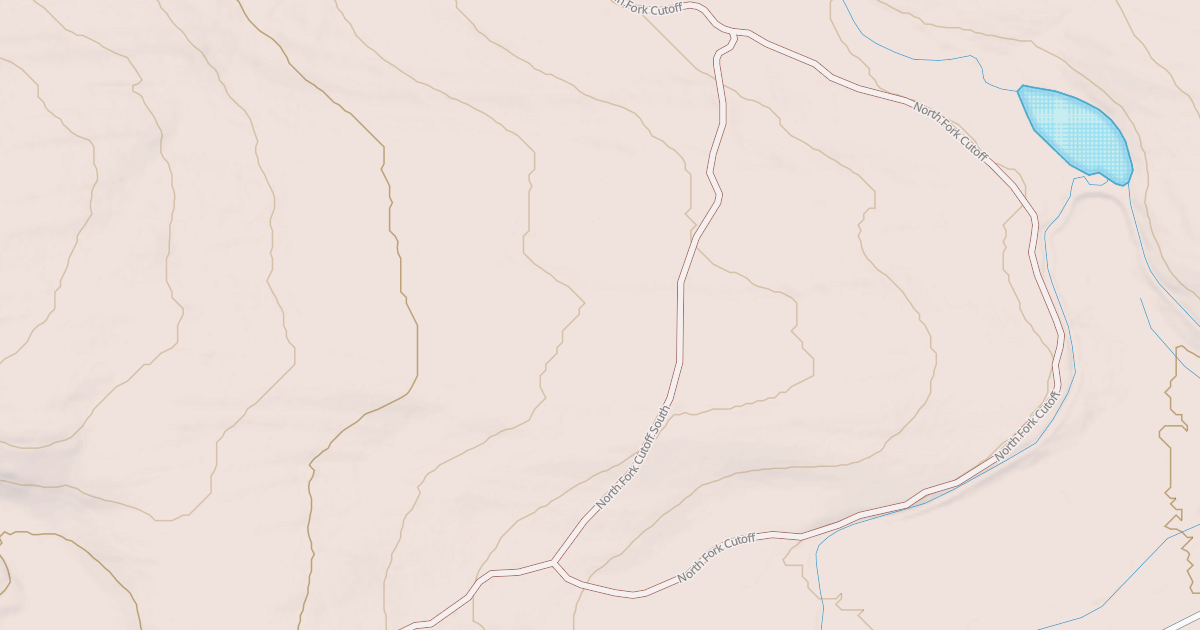 Map preview of NORTH FORK CUTOFF SOUTH