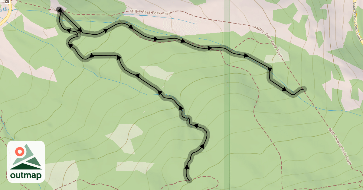 Map of Rogue Rider Trail
