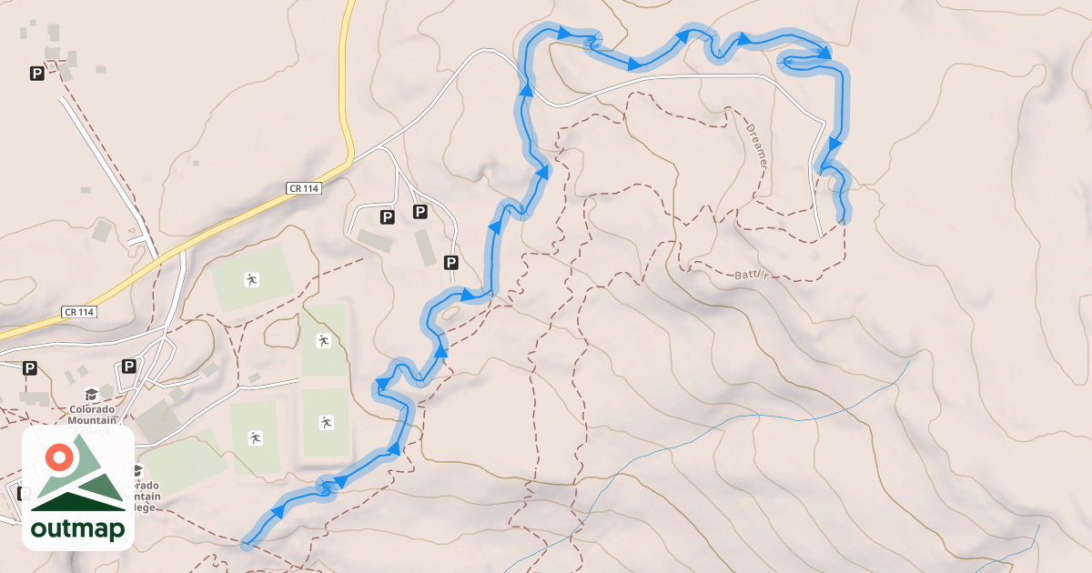 Map of Spring Valley Summit Trail