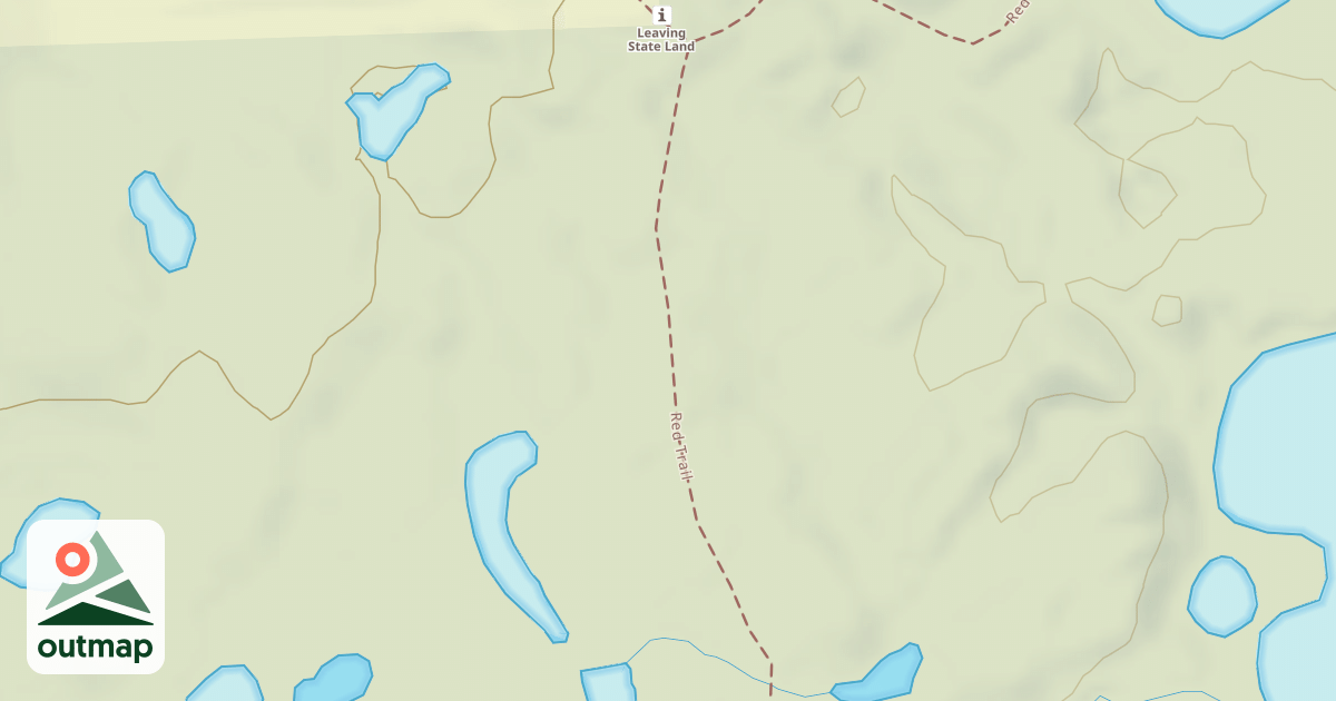 Map of Bald Mountain Rec. Area - Red Trail