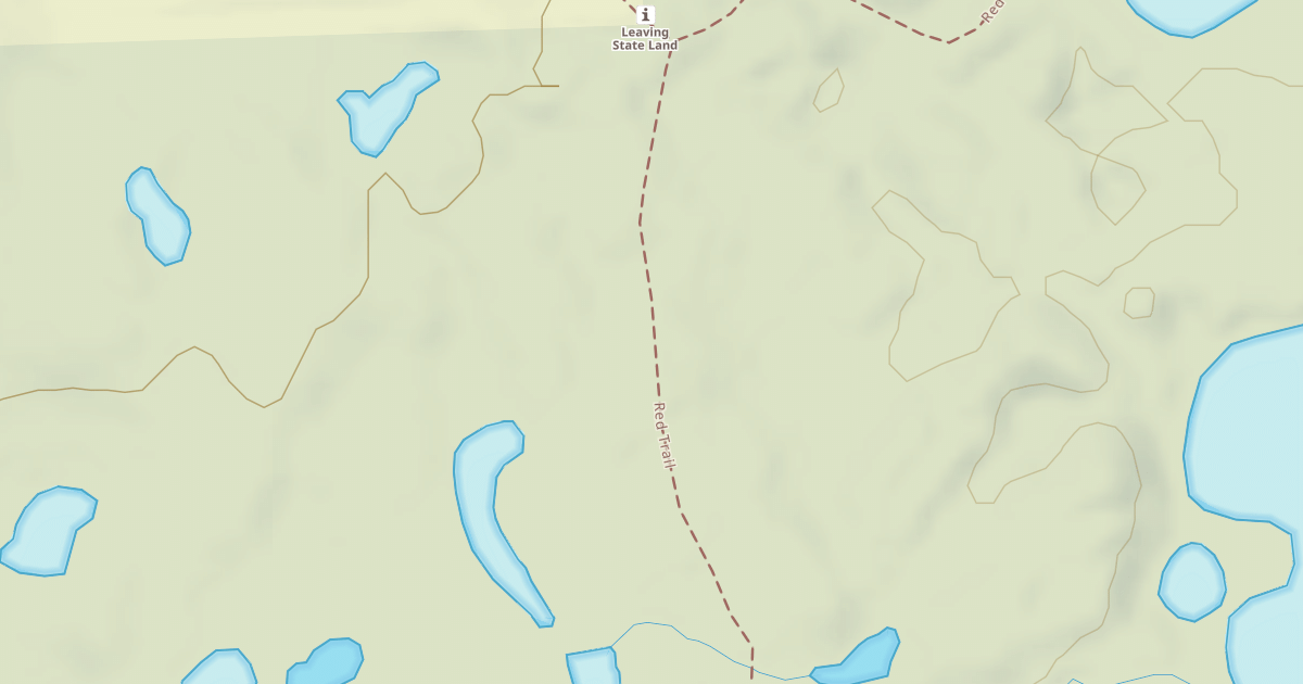 Map preview of Bald Mountain Rec. Area - Red Trail