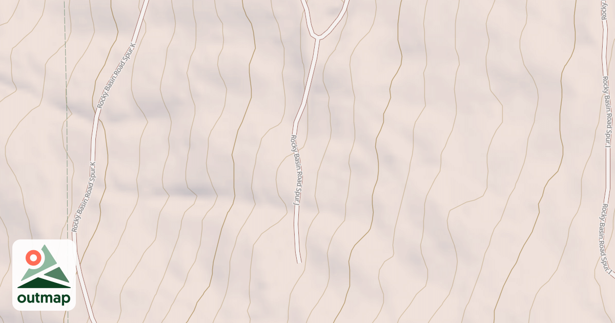 Map of ROCKY BASIN J SPUR